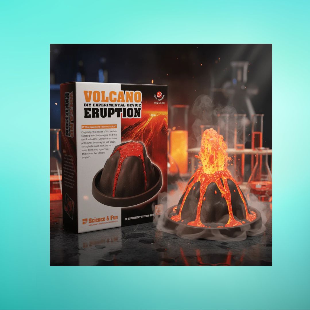 DIY Volcano Eruption Science Kit for Kids