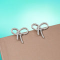 Bow Silver - Earring