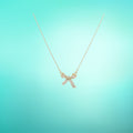 Bow Sparkle Gold - Necklace